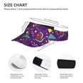 thumbnail image 4 of Kll Sport Sun Visor Hats Ball Caps Empty Top Baseball Sun Cap For Men Women-Retro 80s Style, 4 of 8