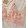 thumbnail image 3 of Ropa de dormir con estampado de cereza para mujer, conjuntos de pantalones cortos, Pijama coreano, ropa de dormir dulce, ropa interior de camisola, conjuntos de dos piezas para ropa de noche, nuevo, 3 of 4