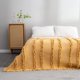 thumbnail image 1 of Mantas Acolchadas Ultra Suaves Prelavadas De Color Amarillo Bohemio Tamaño King Para Cama Con Flecos Y Volantes, Manta Decorativa Lavada A La Piedra, Elegante Manta Rústica Para Sofá Cama De 104 X 90, 1 of 5