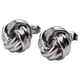 thumbnail image 1 of Aretes para Mujer de Nudo tipo Broqueles LuckyLy, Acero Inoxidable con Baño Oro 18k, Oro Rosa 18k o Plata, Modelo Knot plateado UNITALLA, 1 of 8