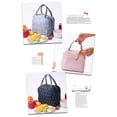 thumbnail image 3 of Portable Lunch Bag Thermal Insulated Lunch Box Tote Cooler Handbag Bento Pouch Dinner Container School Food Storage Bags, 3 of 8