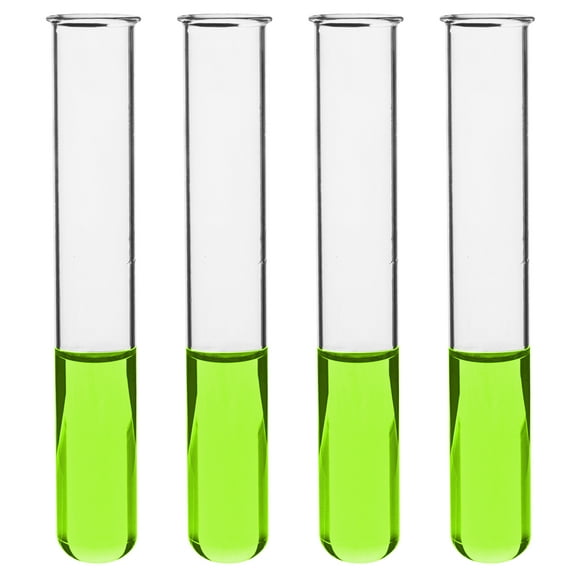 24PK Test Tubes, 30ml - Borosilicate 3.3 Glass - 1.2mm Thick Walls, Beaded Rim - Superior Heat & Chemical Durability - 5.9" Tall, 0.8" Diameter - Eisco Labs