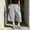 Dark Gray, variant on DuoJiaJ Womens Capri Pants, Drawstring Loose Cropped Sweatpants Casual Black L