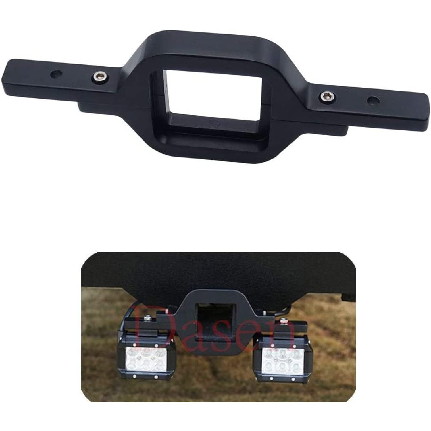 Tow Hitch Receiver Light Bar Mount Bracket Compatible with Dual LED