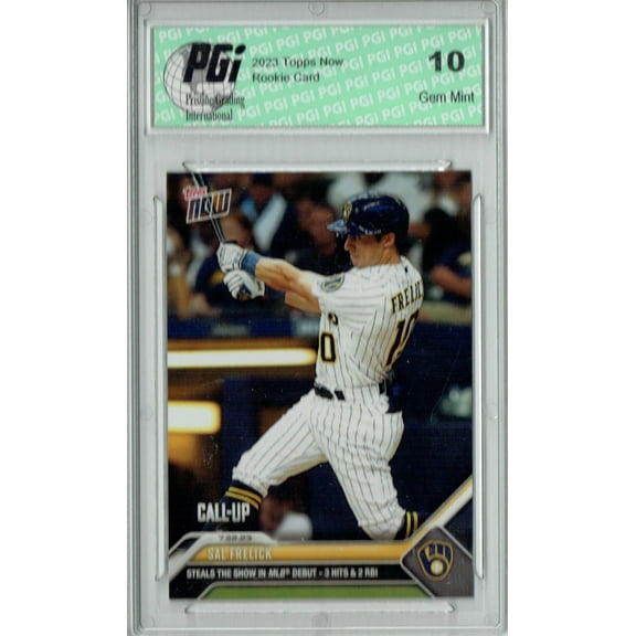 Sal Frelick 2023 Topps Now #602 MLB Debut Rookie Card PGI 10