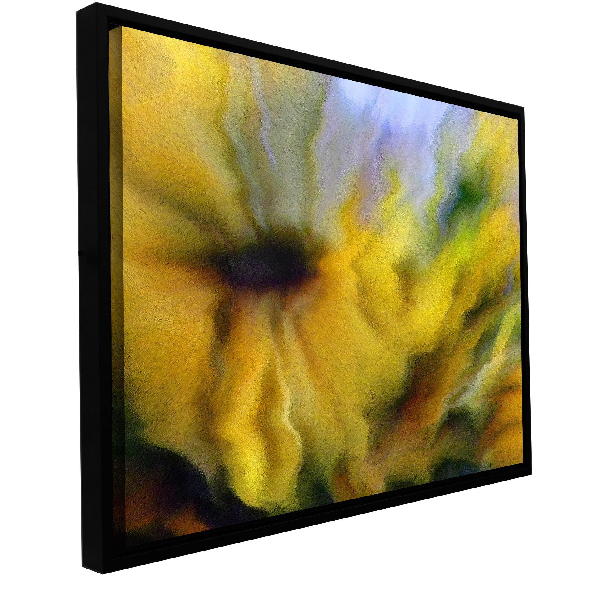 Dean Uhlinger "Faux Floral 2" Floater-Framed Gallery-Wrapped Canvas