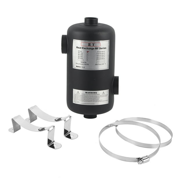 Suministros Para Piscinas Intercambiador De Calor De Acero Inoxidable, Estanque De Piscina De Fuente De Rendimiento Estable Para Piscina De Agua Caliente En El Hogar Cergrey Swimming Pool Supplies