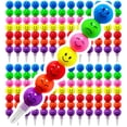 thumbnail image 1 of Lápices apilables Dealot Fun Emojis, 28 unidades, para niños, con tarjetas, 1 of 7