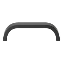 Gliderite 3-3/4 Inch Center Curved Bar Pull Matte Black, 4843-96-Mb-1