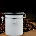 thumbnail image 3 of GUOOL Sealed Coffee Bean Jar -Way Exhaust Valve Tea Container 1.2L Creative Nordic White, 3 of 9