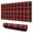 Red and Black, variant on Long Mouse Pads for Desk,Red Christmas Deer and Tree Pattern Desk Mats on Top Of Desks, Desk Mouse Pad Extra Large with 3mm Non-Slip Base and Stitched Edge for Gaming,Office,Work,Home 31.5x11.8in