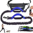 thumbnail image 1 of FurLeashUs Laisse pour Chien Mains Libres pour Course Marche Conduite Entraînement Randonnée, Poignée Double Réfléchissante, Pochette Distributrice de Sacs de Crottes, Ceinture Ajustable, Absorbant les Chocs, Idéal pour Moyen à Grand, 1 of 3