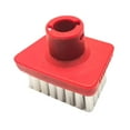 thumbnail image 3 of Cabezal de cepillo para vaporizador Limpiador a vapor Cabezal de barredora Reparación Repuestos PP Blanco F, 3 of 9