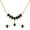 Black, variant on Indian Bollywood Ethnic Black Traditional Mangalsutra Pendant Necklace with Chain and Earrings Jewelry for Women