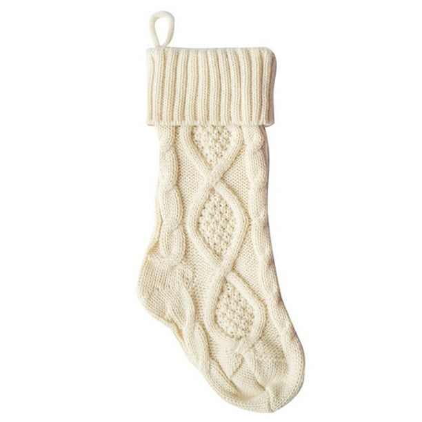 14.57'' Christmas Stockings, Personalized Cozy Cable Knit Hanging ...