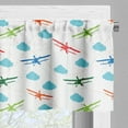 thumbnail image 3 of Ambesonne Airplane Window Valance, Colorful Retro Travel, 54" X 18", Multicolor, 3 of 5