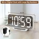 thumbnail image 2 of Reloj despertador digital Peakeep Slim con espejo LED blanco, 2 of 7