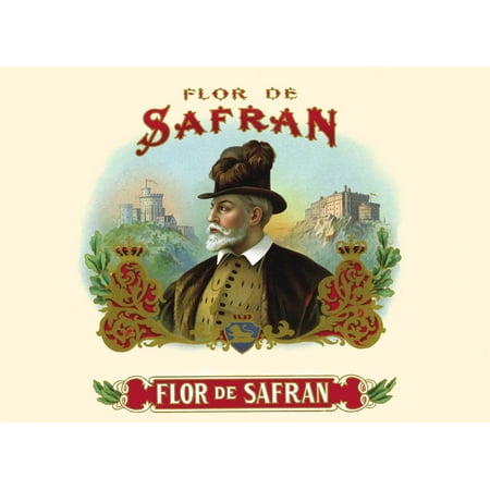 - portrait of a distinguished Spanish gentleman set against the background of twin castles A wreath in the foreground is beautifully executed in red and gold with a rampant lion shield in the center In