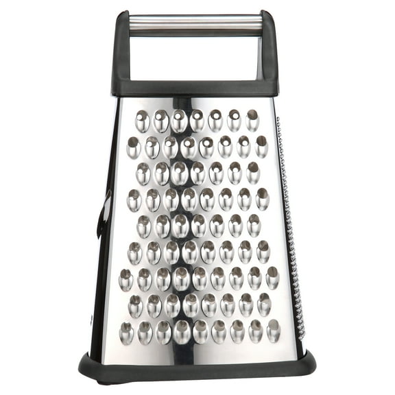 Professional Box Grater, 100% Stainless Steel with 4 Sides, Best for Parmesan Cheese, Vegetables, Ginger