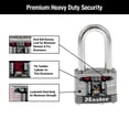 thumbnail image 4 of Candado Laminado Masterlock Acero Inoxidable 3,81 cm Paquete de 4 con Cierre de 1,5 Pulgadas, 4 of 7