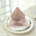 thumbnail image 6 of Balsa Circle 5 Square Dusty Rose 19x19" Faux Burlap Linen Dinner Napkins Party Events Catering Decorations Supplies, 6 of 8