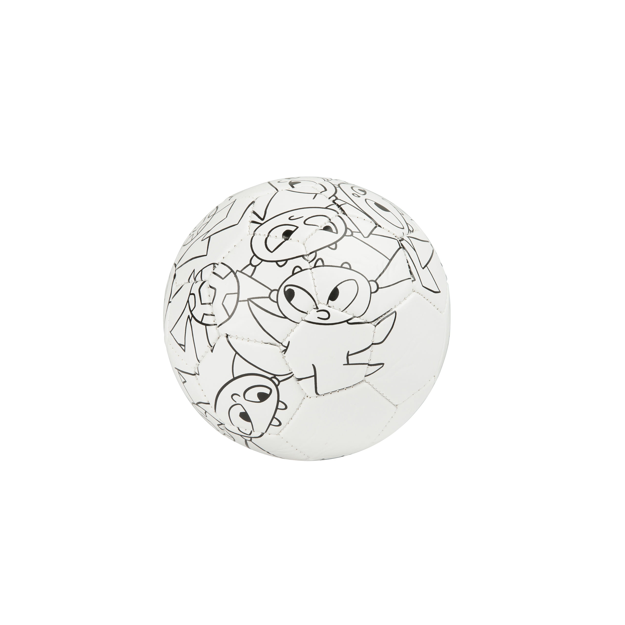 Mitre Scriball Kids Coloring DIY Soccer Ball, Pump, & Display Stand - Mini Soccer Ball with 5 Markers - 3 Fun Character Designs - Creative Soccer Toy for Kids