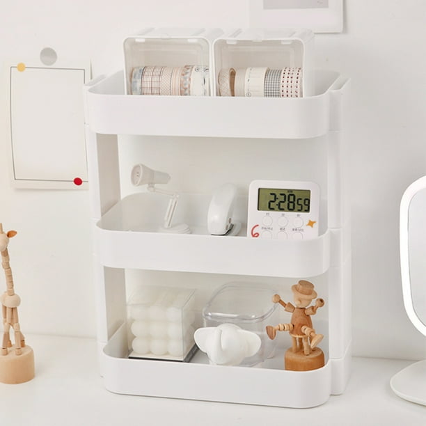 Nestingho Organizador De 3 Niveles Para Maquillaje Y Utensilios Con Fácil De Limpiar