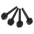 thumbnail image 3 of Violin Pegs,4Pcs Ebony 4/4 Violin Violin Accessories Violin Ebony Pegs Precision Engineered, 3 of 14