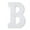 B, variant on 6 Pack: 9" White MDF Whimsy Letter by Make Market