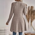 thumbnail image 5 of Enjoytime Cardigan for Women Open Front Long Sleeve Long Cardigans Fall Winter Warm Cozy Casual Ribbed Knit Sweater Coat, 5 of 5
