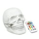 thumbnail image 1 of Lámpara De Noche De Calavera Blanca 2100 Mah Usb Recargable Con Iluminación Colorida Lámpara De Decoración De Control Remoto Luz Ambiental Para Fiesta En Casa De Halloween Cateissary  HA013261-00, 1 of 6
