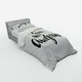 thumbnail image 2 of Ambesonne Saying Bedding Set 3 Pcs, You Are and Crown, Twin XL, Black White Yellow, 2 of 2
