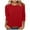 Red, variant on Towmus Plus Size 3/4 Sleeve Tops For Women,Women'S Casual 3/4 Sleeve T-Shirts Round Neck Blouses Loose Fit Pullover Shirt Cute Tunic Tops Basic Tees