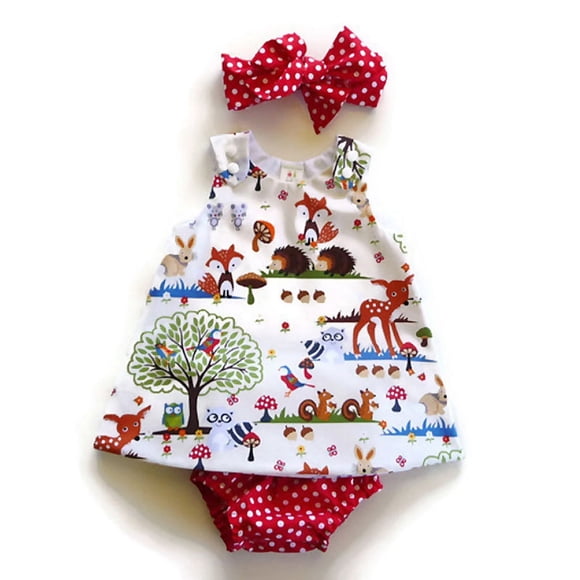 3Pcs Newborn Infant Baby Girls Clothes Romper Jumpsuit Bodysuit + Pants + Headband Outfit Set Age For 0-24 Months