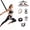 70kg, variant on Back Flip Trainer Bungee, (70kg), Resistance Band Set, Bungee Fitness Set, with Waist Belt & Carabiners, Heavy Duty Suspension Cord for Yoga, Home Gym Workout & Aerial Dance