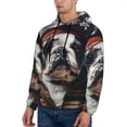 thumbnail image 3 of Daiia Pirate Bulldog On Deck for Men's Fashion Hoodies & Sweatshirts with Kangaroo Pocket Hooded Sweatshirt Breathable & Moisture Wicking-X-Large, 3 of 7