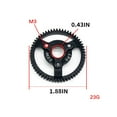 thumbnail image 3 of Tholdsy Engranaje endurecido de acero 2WD Spur Drag Parts 50T Accesorios de control remoto Bandit Tooth Slash Repairing Car RC Gadget Kits de construcción modelo 58T, 3 of 6