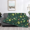 thumbnail image 3 of Vsdgher Camp In The Forest Pattern Fleece Throw Blanket, Horizontal Fleece Bedding Home Decor for Couch & Bed All Season Use -60"x50", 3 of 7