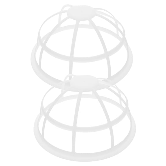 Vosarea 2pcs White Plastic Hat Cage for Washing Baseball Cap Shaper Protector