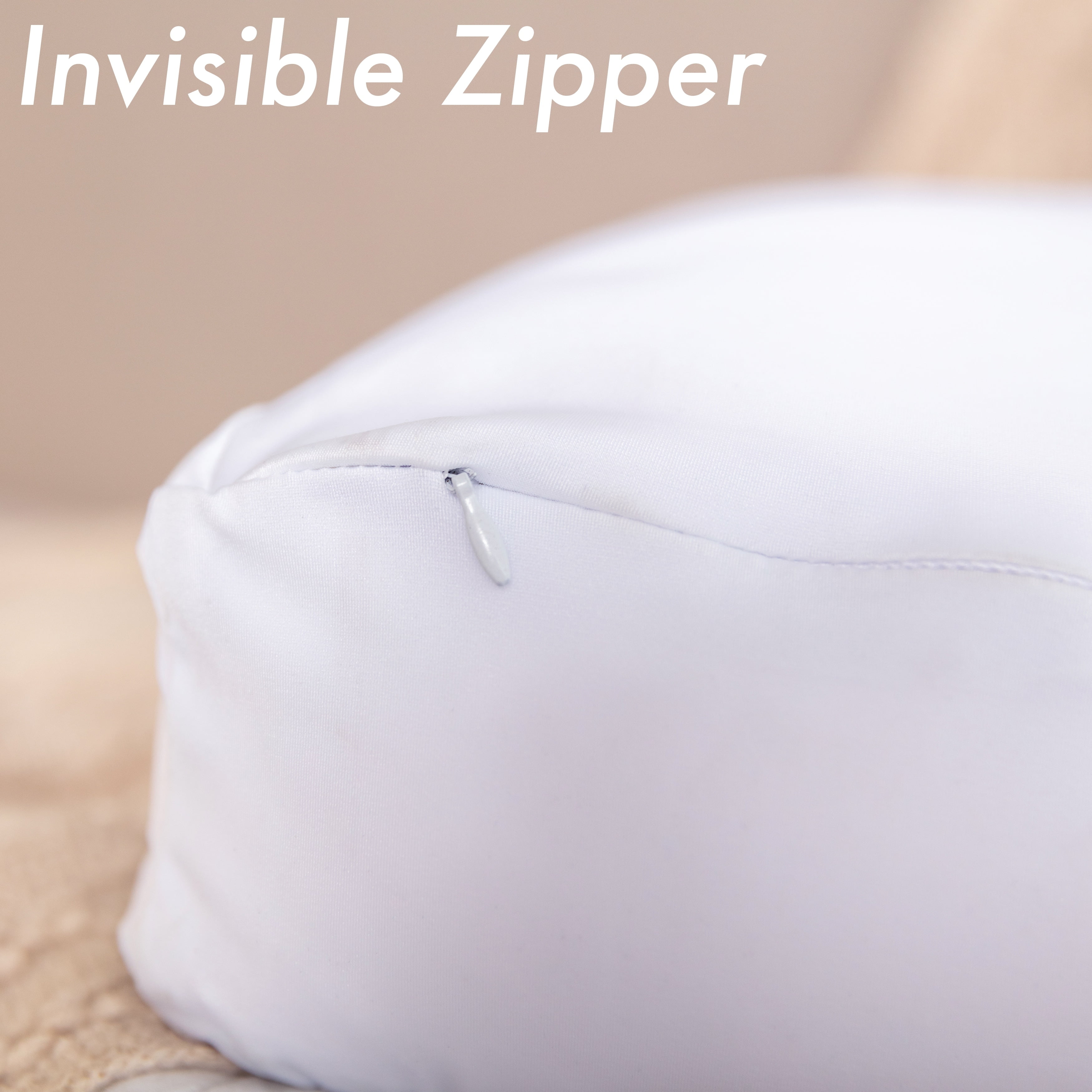 Pillowy Small Silk-like Microbead Bed Pillow - Removable Cover