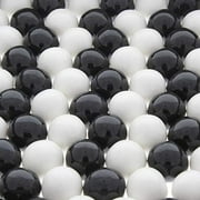Candy Envy Black and White Gumballs, 1 inch Gum Balls, 4 lbs.