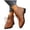 Brown, variant on Fnooota Women's Ankle Booties, Non Slip Block Heel Lace Up Front Casual Fall Winter Shoes Brown Size 9