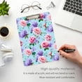 thumbnail image 5 of ALAZA Plastic Clipboard A4 Letter Size Decorative Clipboards for Students Women Men 9" x 12.5" Peony Flower Hydrangea, 5 of 6