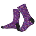 thumbnail image 2 of Vsdgher Retro 80s Style Unisex Crew Socks Lightweight Breathable Ventilation Ankle Socks, Mid-calf socks for Daily, 2 of 7