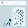thumbnail image 3 of Hello Hobby Stencil Set, 7" x 10", 3 Piece, Italics, 3 of 8