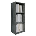 thumbnail image 2 of Castle Place Classic 3-Cube Open Shelf Wood Bookcase, Dark Grey, 2 of 5