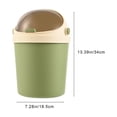 sdhkgrrt Storage Bins,Trash Can Cute Clutter Bin Student Dormitory Family Trash Can With Lid ...