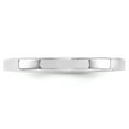 thumbnail image 3 of Solid 10k White Gold 2.5mm Flat Comfort Fit Men's Plain Classic Wedding Band Ring Size 13.5, 3 of 5