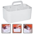 thumbnail image 1 of BESTYASH 1Set White Rectangular Desktop Organizer For Student Pencil Case Classroom Use 9.8X6.7X6.1In, 1 of 8
