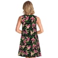 thumbnail image 2 of Bixox Robe Trapèze Sans Manches à Imprimé de Fleurs Roses pour Femme avec Poches, Robe Débardeur Décontractée Longueur Genou pour l'Été-Xx-Grand, 2 of 7